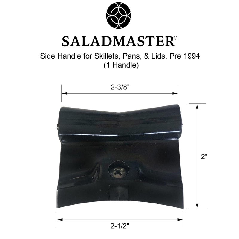 Saladmaster Side Handle Replacement for Pre-1994 Pans, Skillets & Lids â€“ Fits T304-S, Tri-Clad, Colonial â€“ Includes 1 Handle & Screw - Image 2